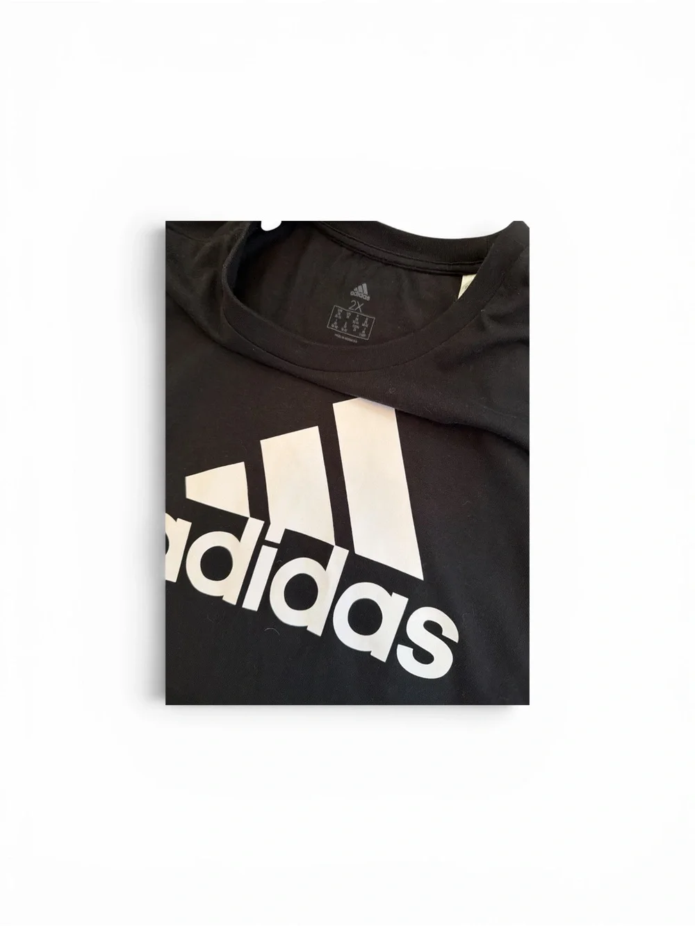 ADIDAS Black T-shirt Dress with White Logo - Picture 3 of 3